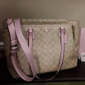 Coach Signature Multifunction Diaper Baby Tote